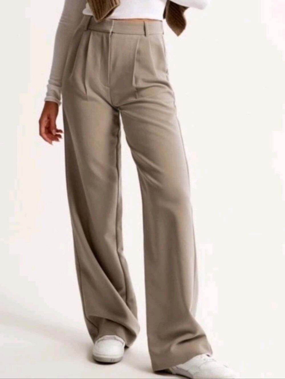 Abercrombie & Fitch Beige Sloane Tailored Pant Size 18 Short